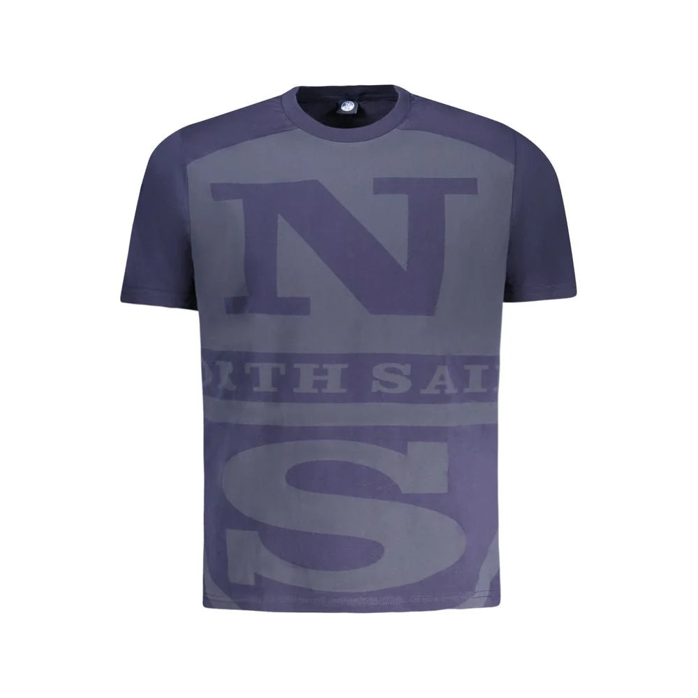 North Sails Blue Cotton Men T-Shirt - T-Shirts