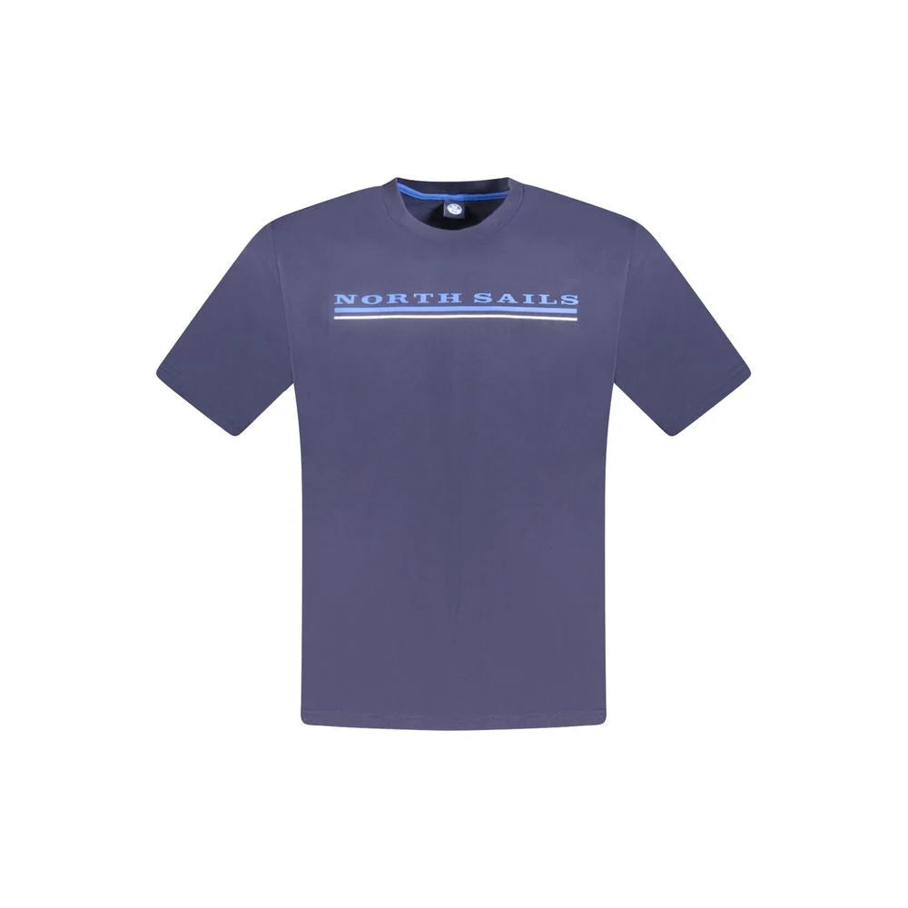 North Sails Blue Cotton Men T-Shirt - T-Shirts