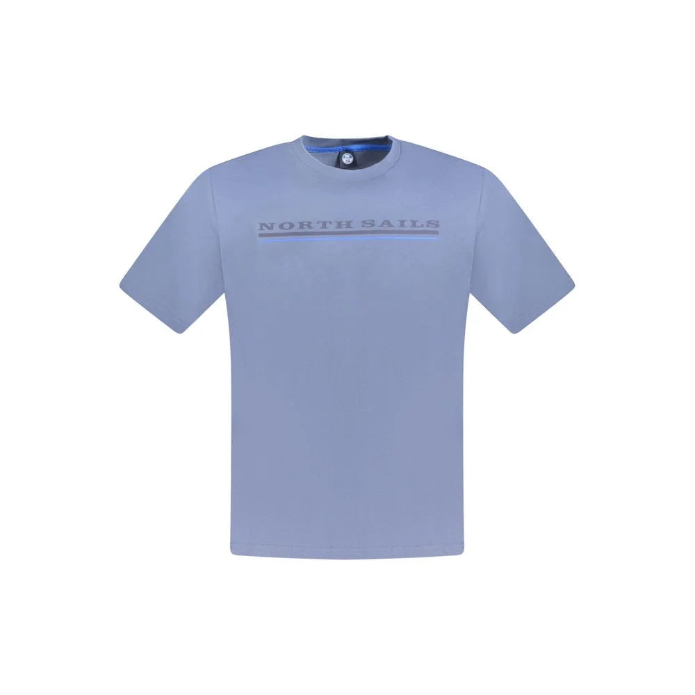 North Sails Blue Cotton Men T-Shirt - T-Shirts