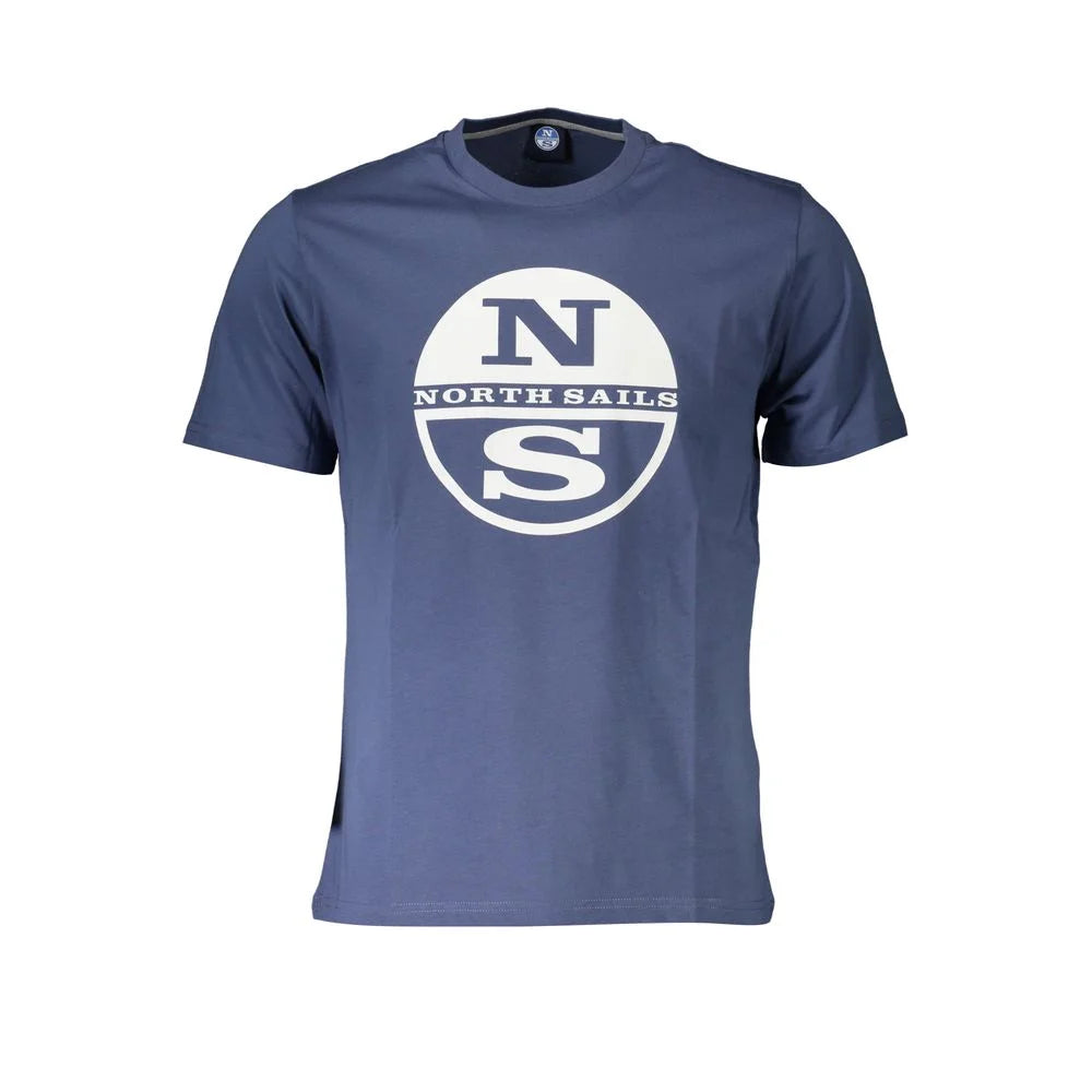 North Sails Blue Cotton Men T-Shirt - T-Shirts
