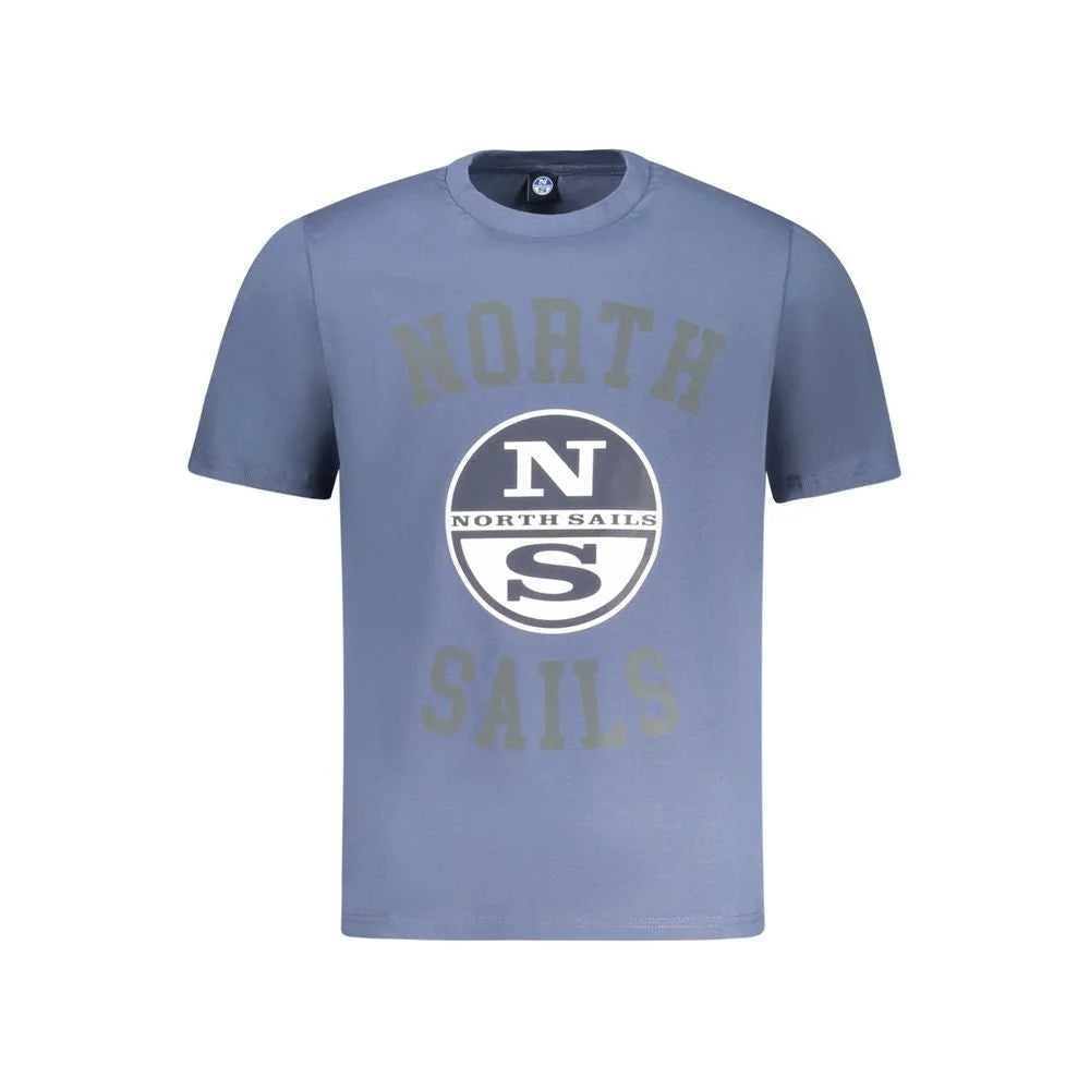 North Sails Blue Cotton Men T-Shirt - T-Shirts