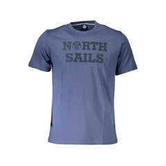 North Sails Blue Cotton Men T-Shirt - T-Shirts