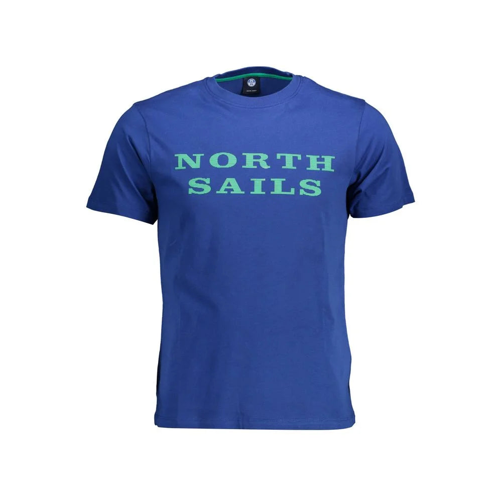 North Sails Blue Cotton Men T-Shirt - XL - T-Shirts