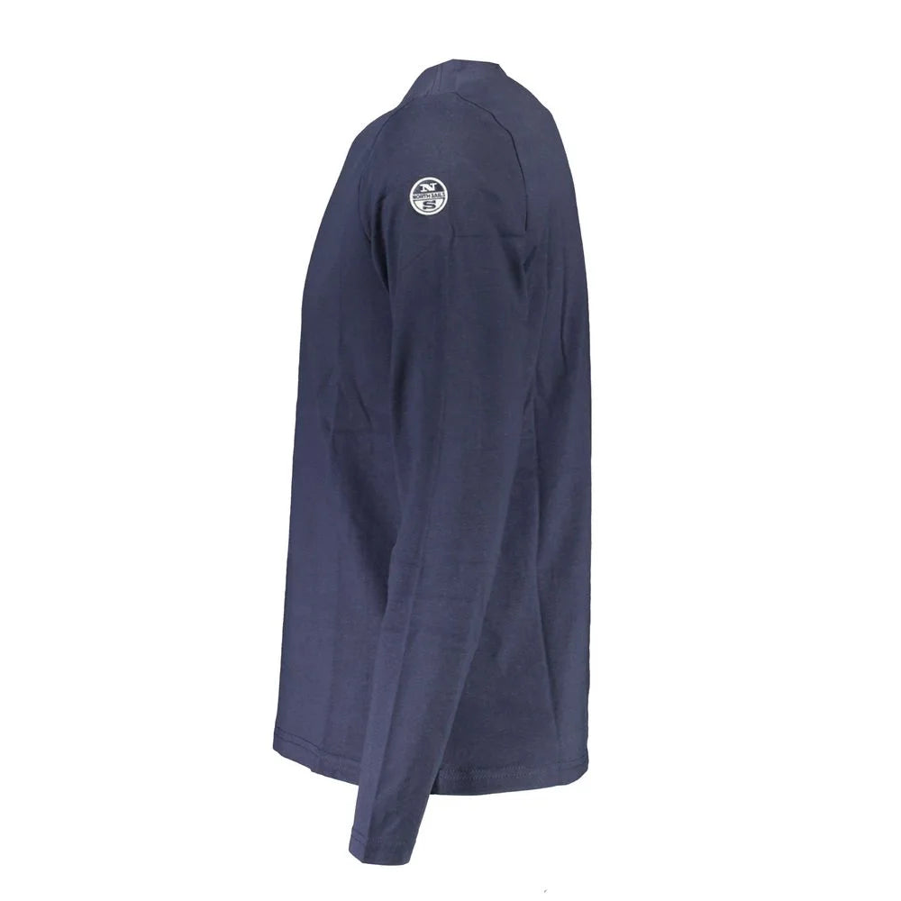 North Sails Blue Cotton Men T-Shirt - XXL - T-Shirts