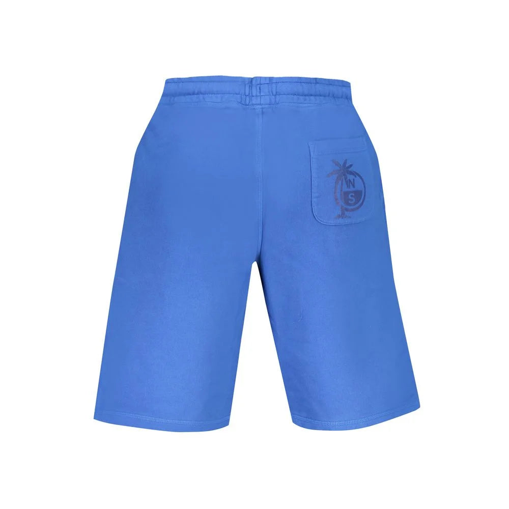 North Sails Blue Cotton Pant - Jogger Shorts