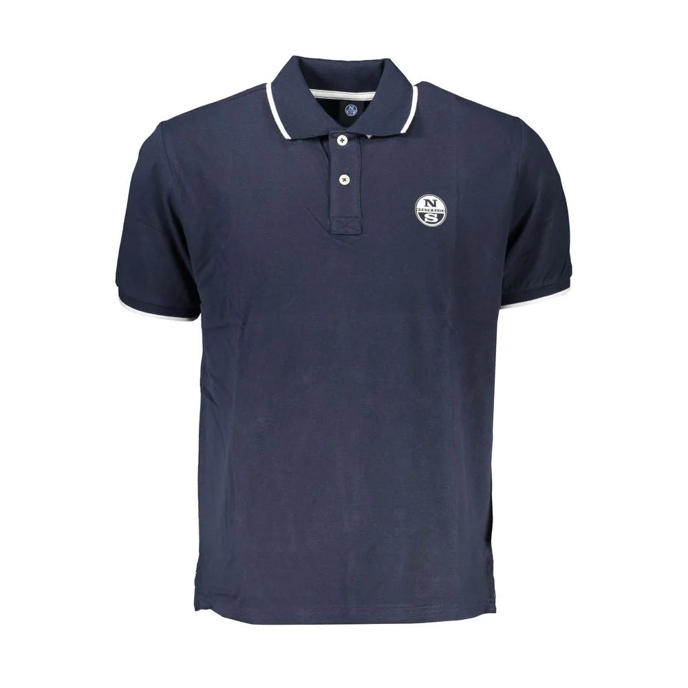 North Sails Blue Cotton Polo Shirt - S - Polos