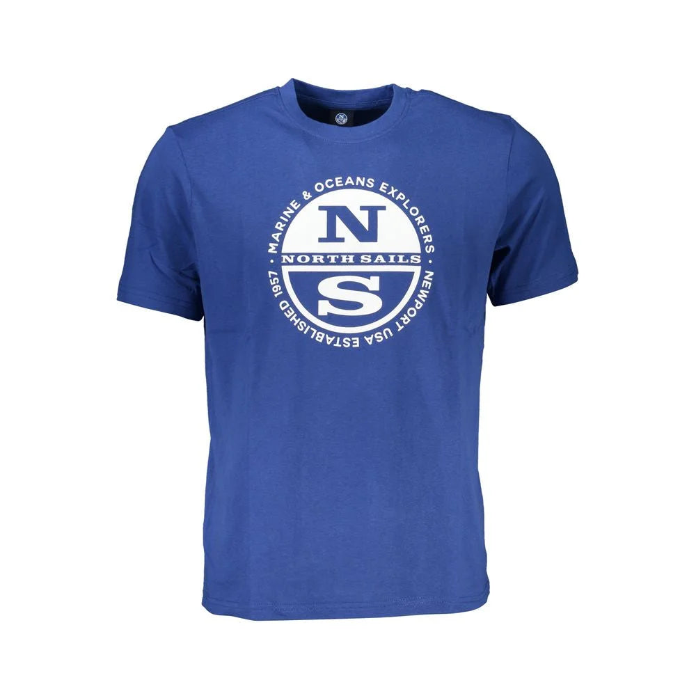 North Sails Blue Cotton T-Shirt - T-Shirts
