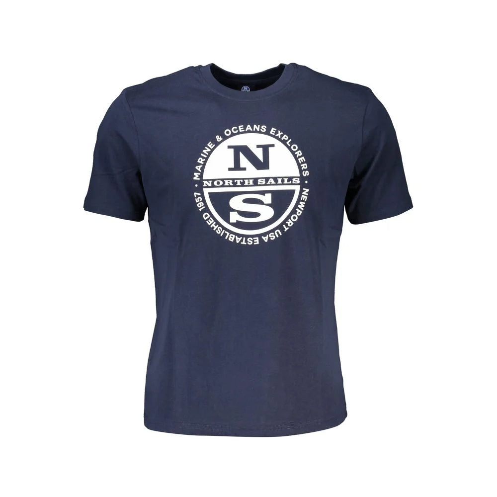 North Sails Blue Cotton T-Shirt - T-Shirts