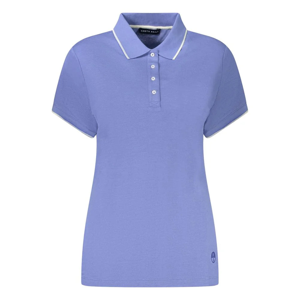 North Sails Blue Cotton Women Polo Shirt - Polos