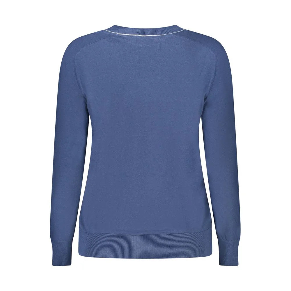 North Sails Blue Cotton Women Sweater - Sweaters