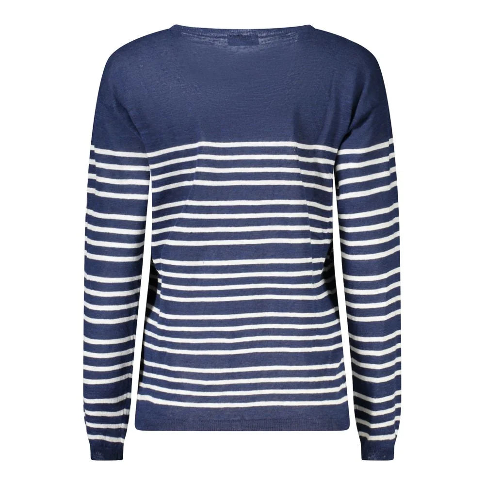 North Sails Blue Cotton Women Sweater - Sweaters