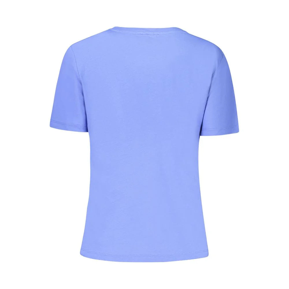 North Sails Blue Cotton Women T-Shirt - S