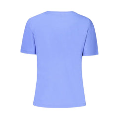 North Sails Blue Cotton Women T-Shirt - S