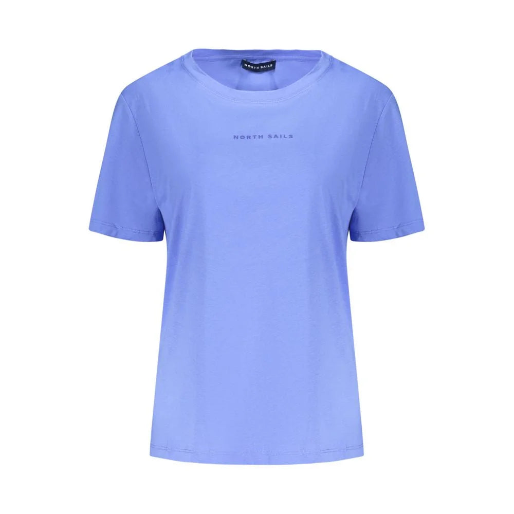 North Sails Blue Cotton Women T-Shirt - S