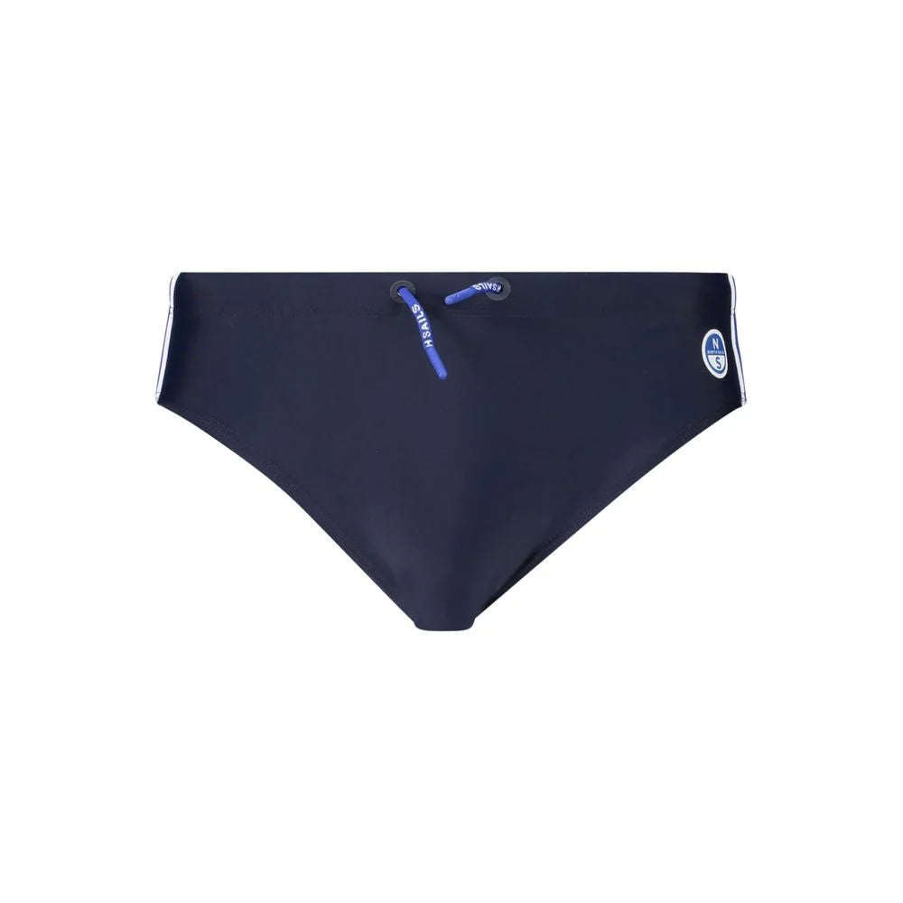 North Sails Blue Elastane Swimwear - Swim Briefs