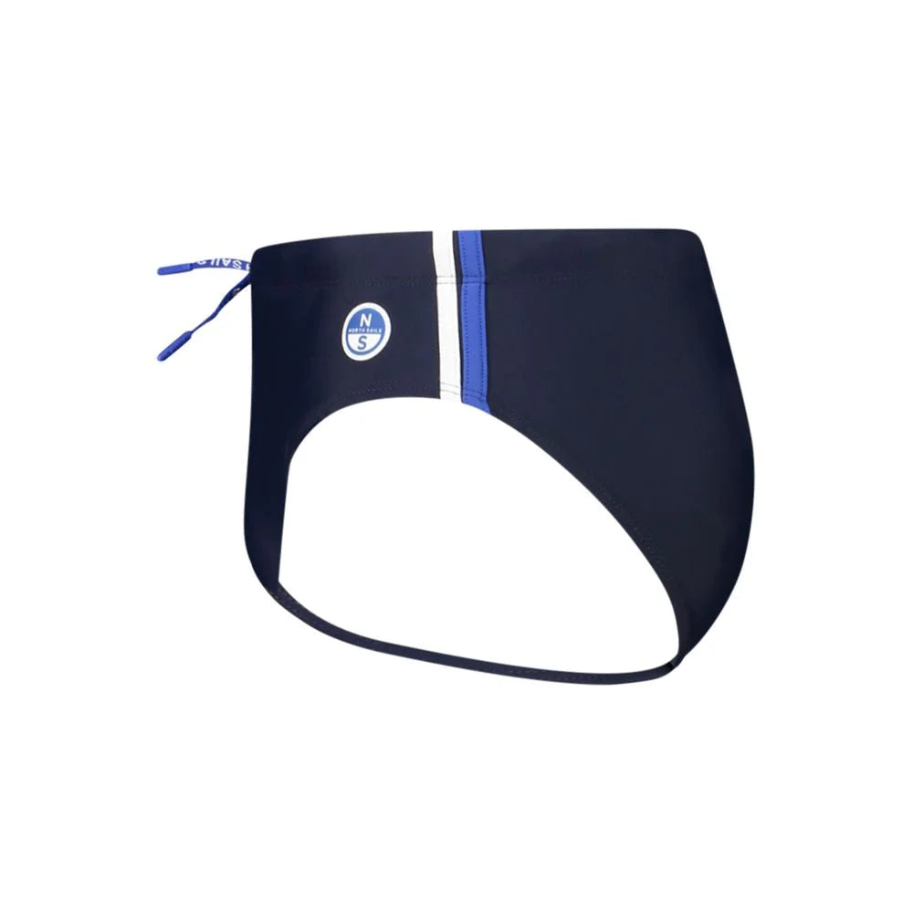 North Sails Blue Elastane Swimwear - Swim Briefs