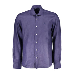 North Sails Blue Linen Men Shirt - Shirts