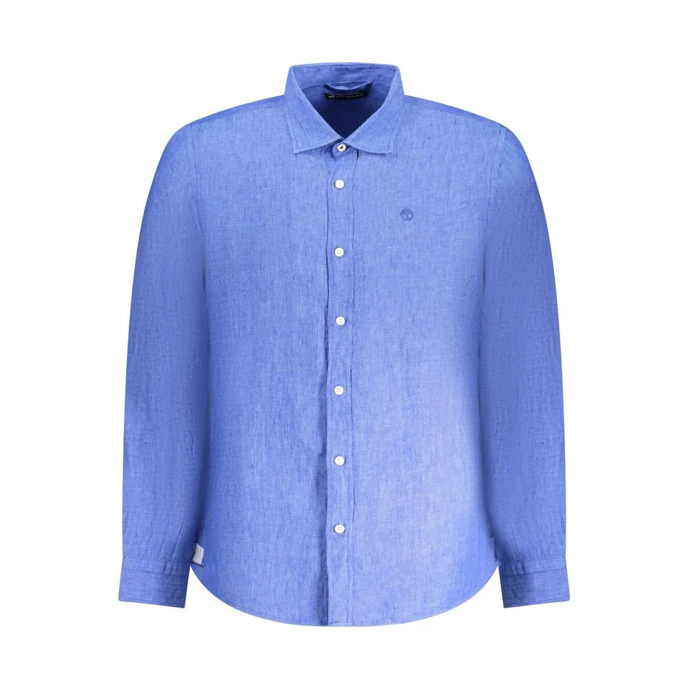 North Sails Blue Linen Shirt - L - Shirts