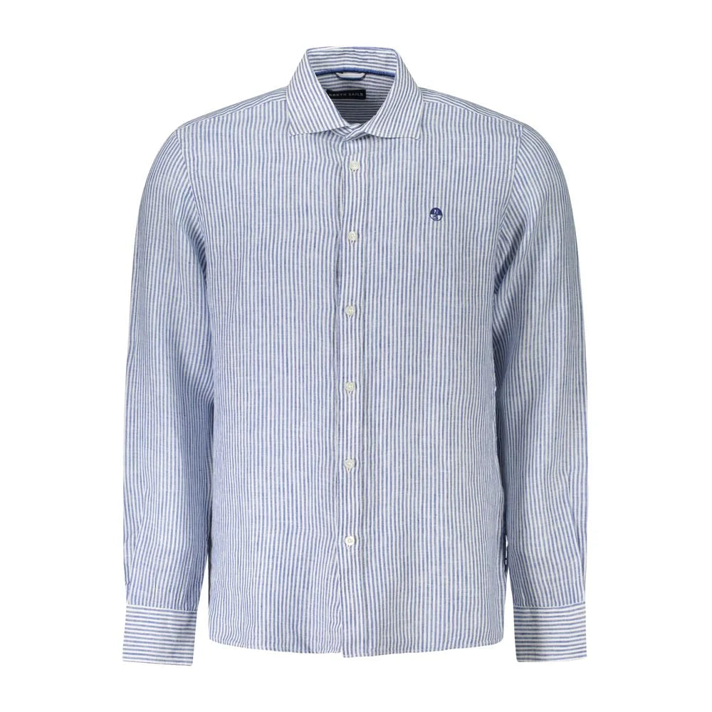 North Sails Blue Linen Shirt - M - Shirts