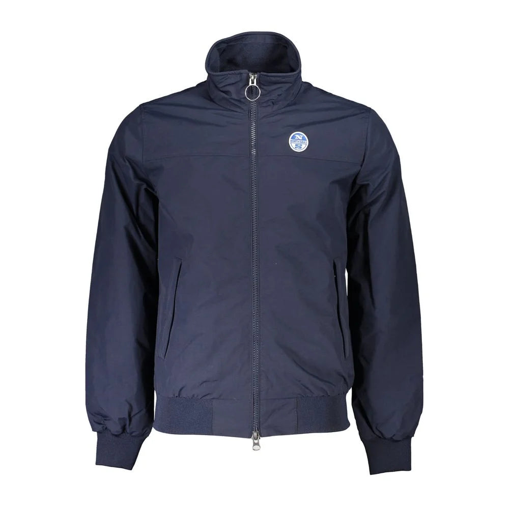 North Sails Blue Polyamide Men Jacket - M