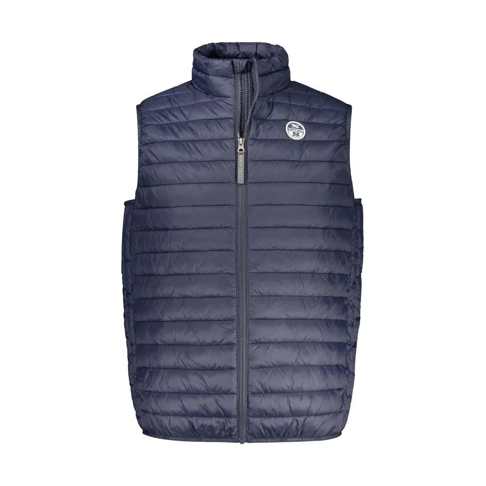 North Sails Blue Polyamide Men Jacket - Vests