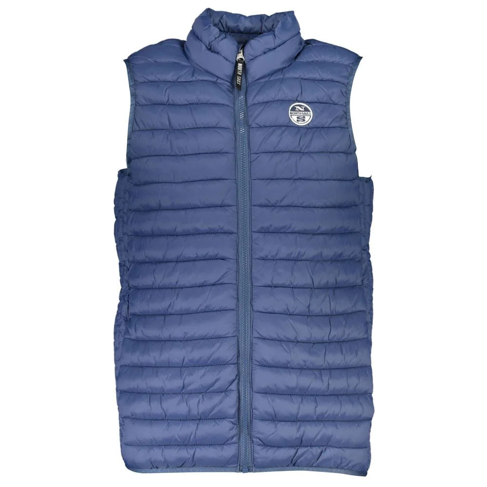 North Sails Blue Polyamide Men Jacket - Vests