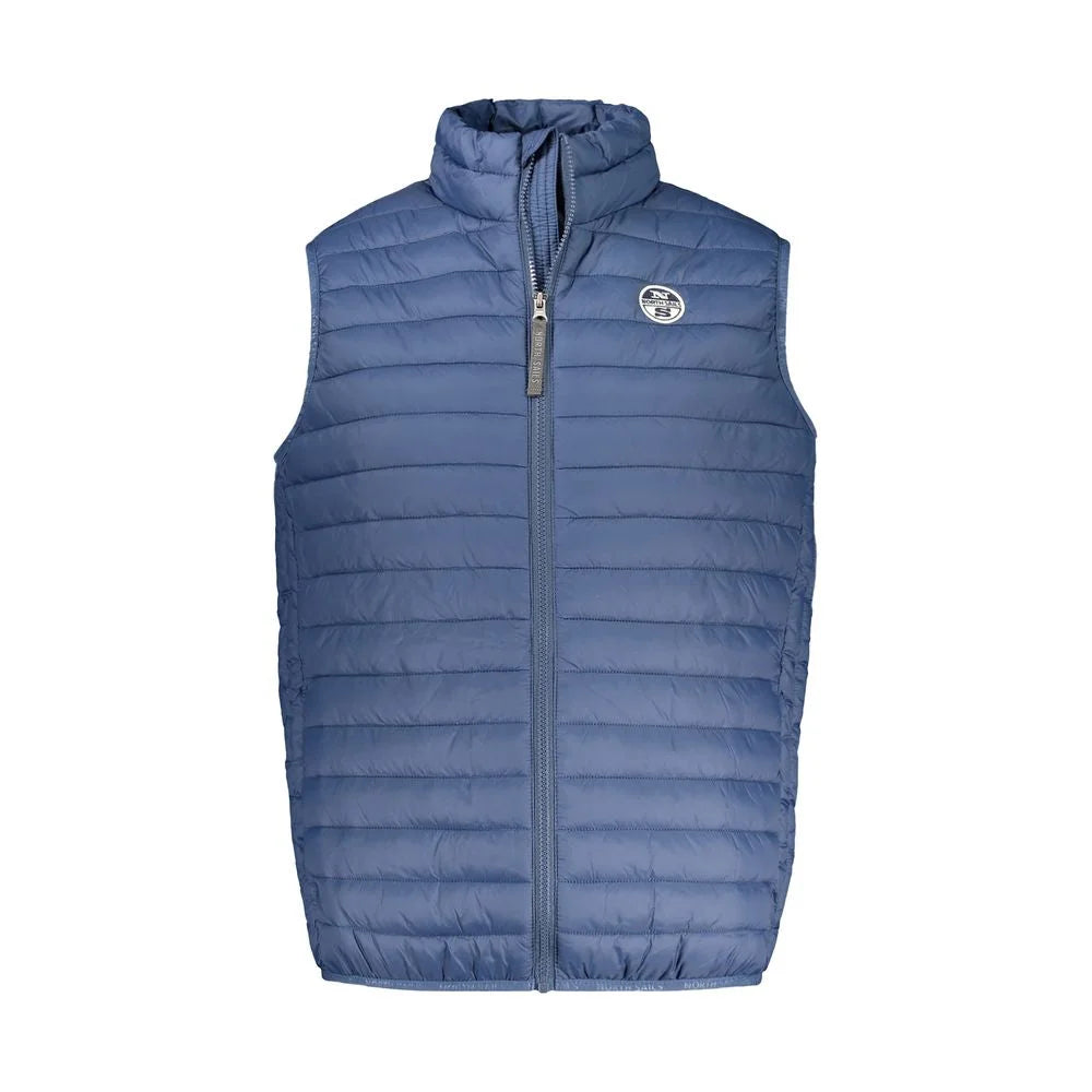 North Sails Blue Polyamide Men Jacket - Vests