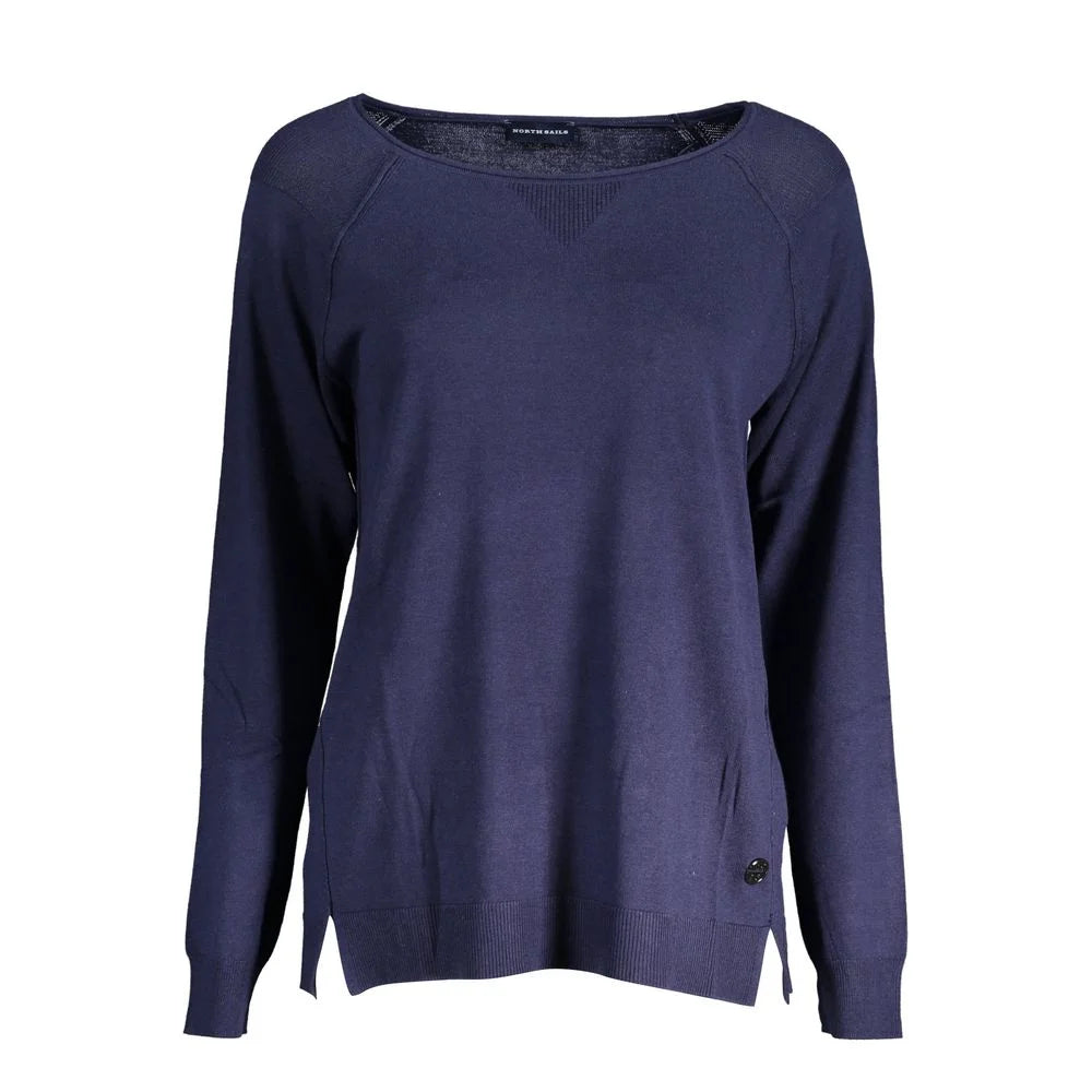 North Sails Blue Viscose Women Sweater - S