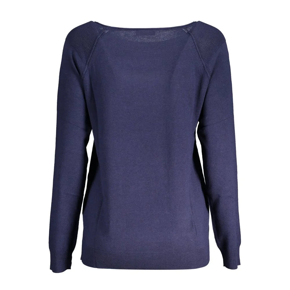 North Sails Blue Viscose Women Sweater - S