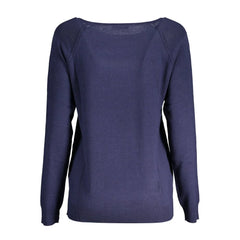 North Sails Blue Viscose Women Sweater - S