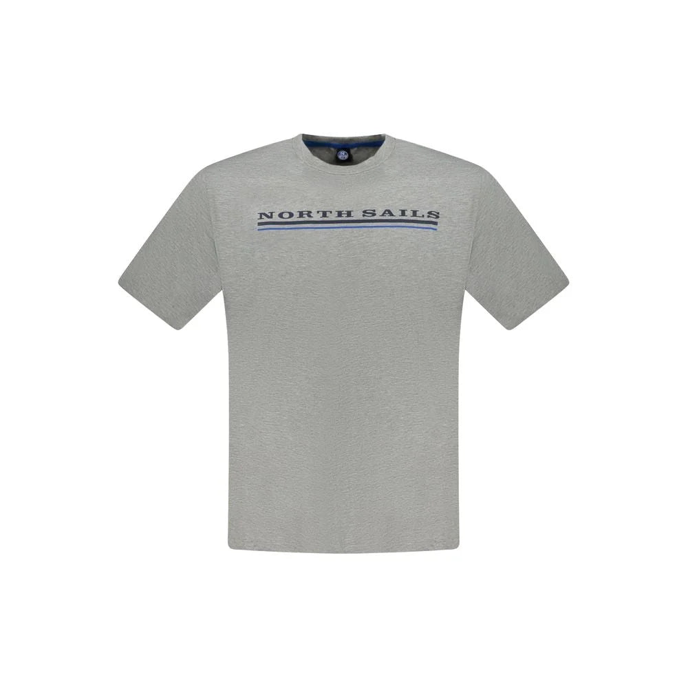 North Sails Brown Cotton Men T-Shirt