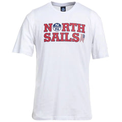 North Sails Elegant White Cotton Logo Tee - T-Shirts