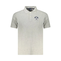 North Sails Gray Cotton Men Polo Shirt - Polos