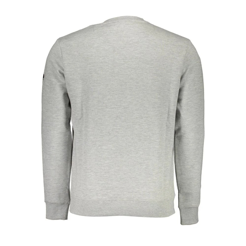 North Sails Gray Cotton Men Sweater - S - Sweatshirts