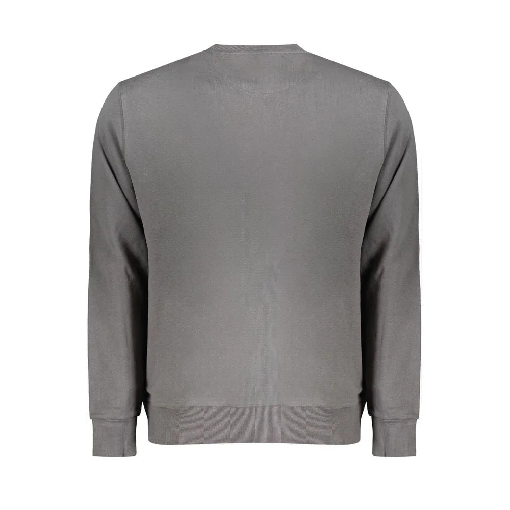 North Sails Gray Cotton Men Sweater - Sweatshirts