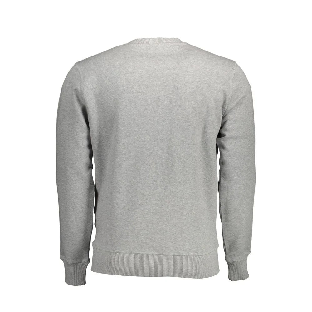 North Sails Gray Cotton Men Sweater - Sweatshirts