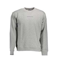 North Sails Gray Cotton Men Sweater - Sweatshirts