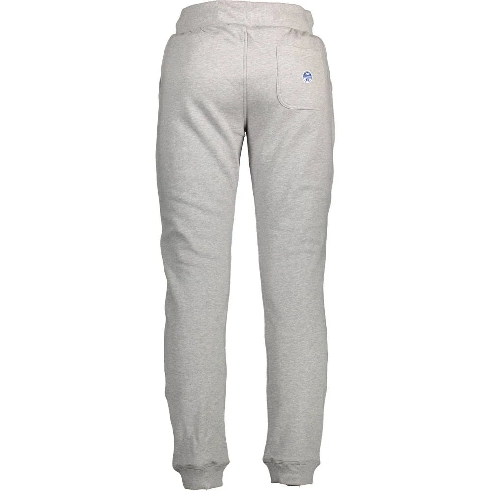 North Sails Gray Cotton Pant - Joggers