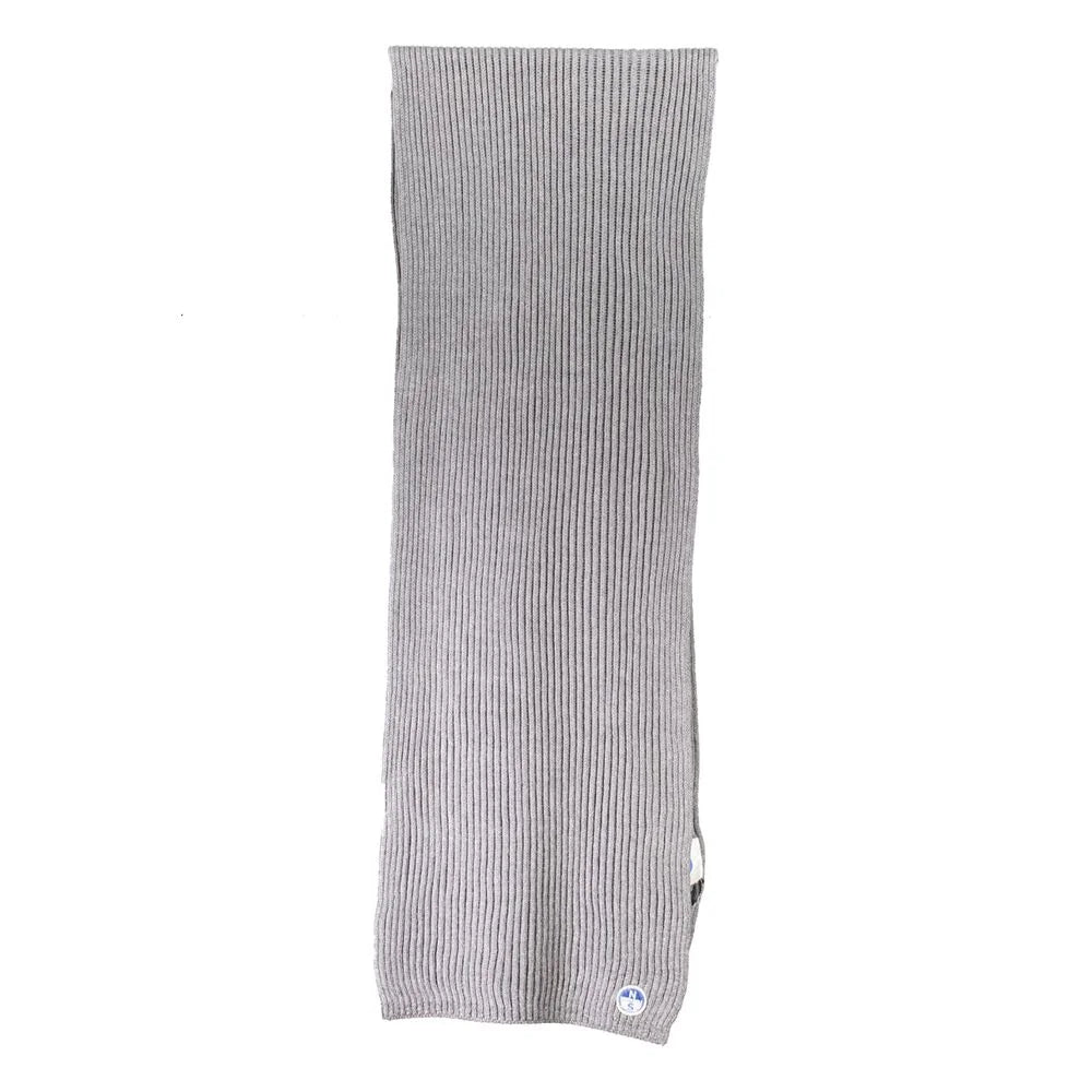 North Sails Gray Cotton Scarf - Scarves & Shawls