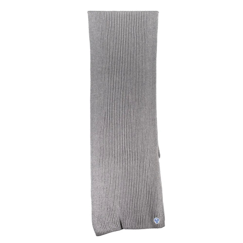 North Sails Gray Cotton Scarf - Scarves & Shawls