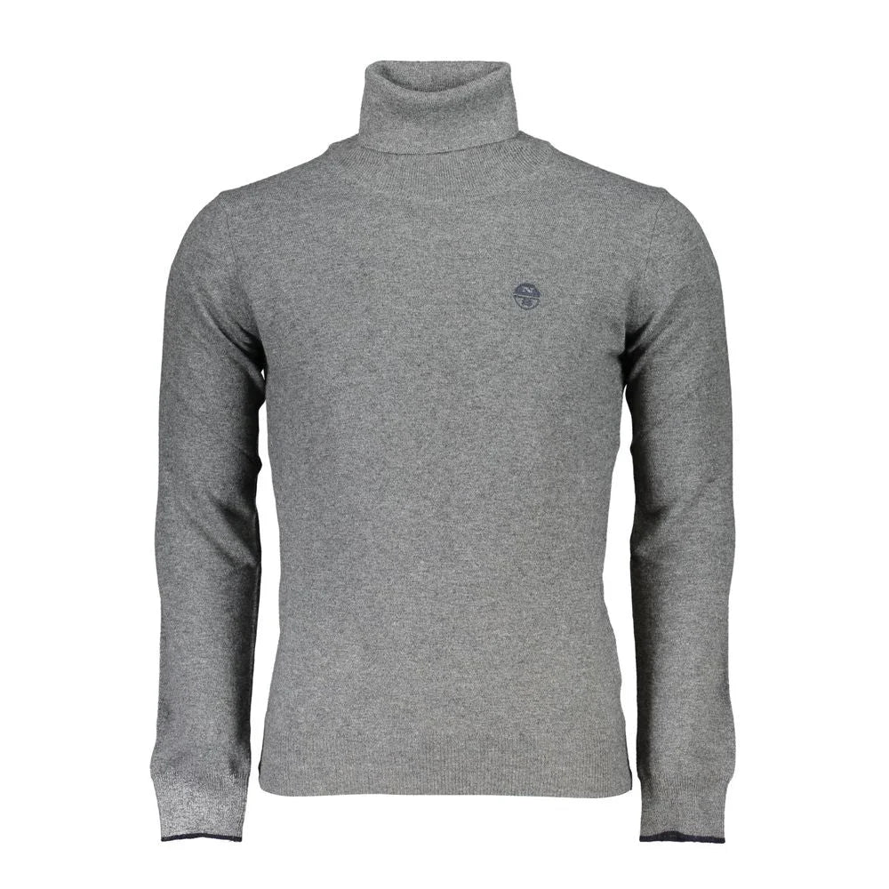 North Sails Gray Fabric Sweater - Sweaters