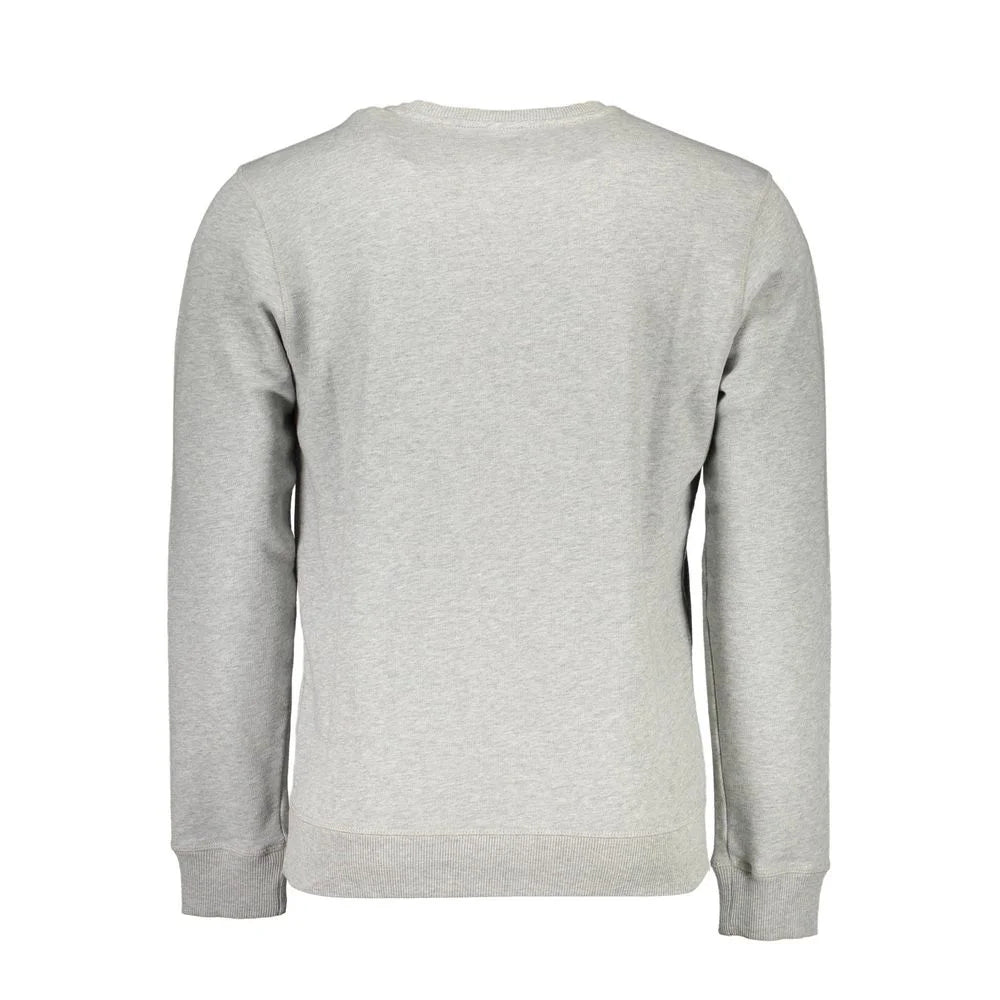 North Sails Gray Organic Cotton Men Sweater - XXL - Sweatshirts