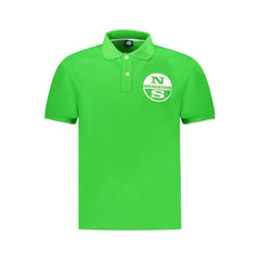 North Sails Green Cotton Men Polo Shirt - Polos