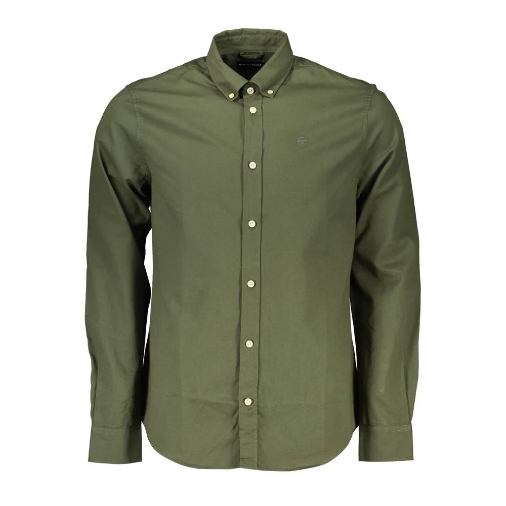 North Sails Green Cotton Men Shirt - Shirts