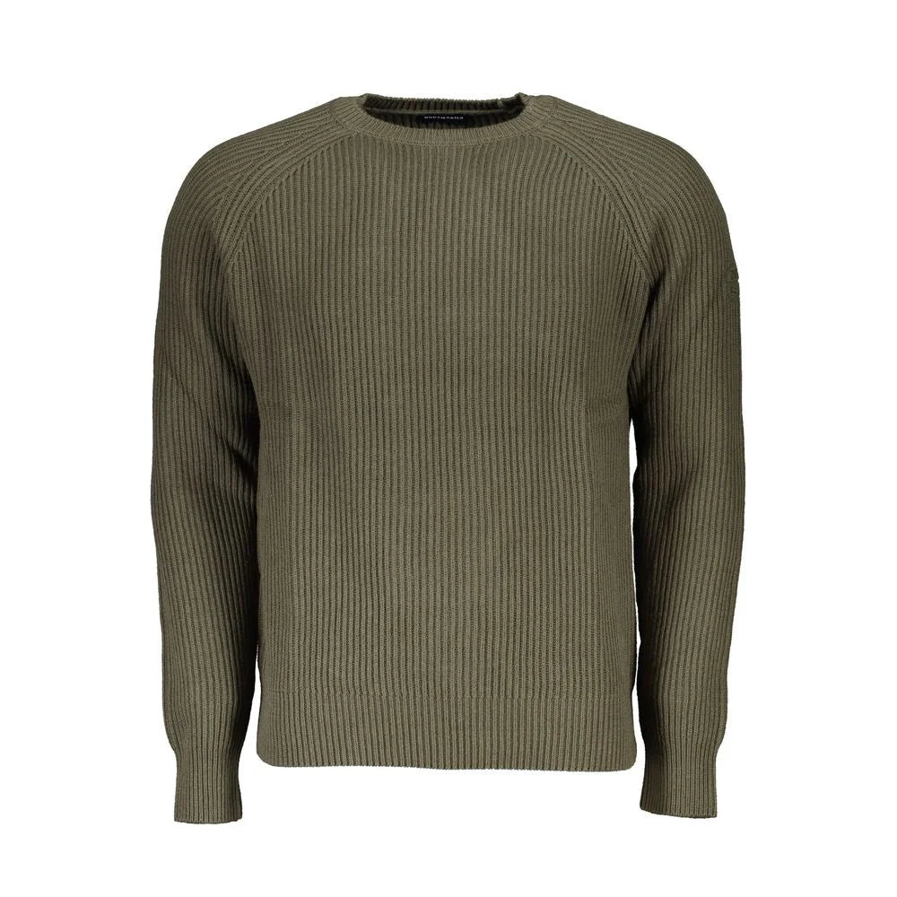 North Sails Green Cotton Men Sweater - Sweaters