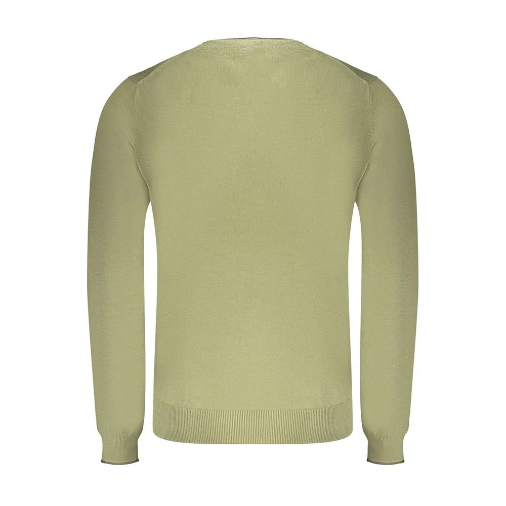 North Sails Green Cotton Men Sweater - Sweaters