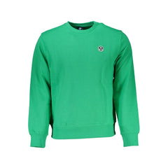 North Sails Green Cotton Men Sweater - Sweatshirts
