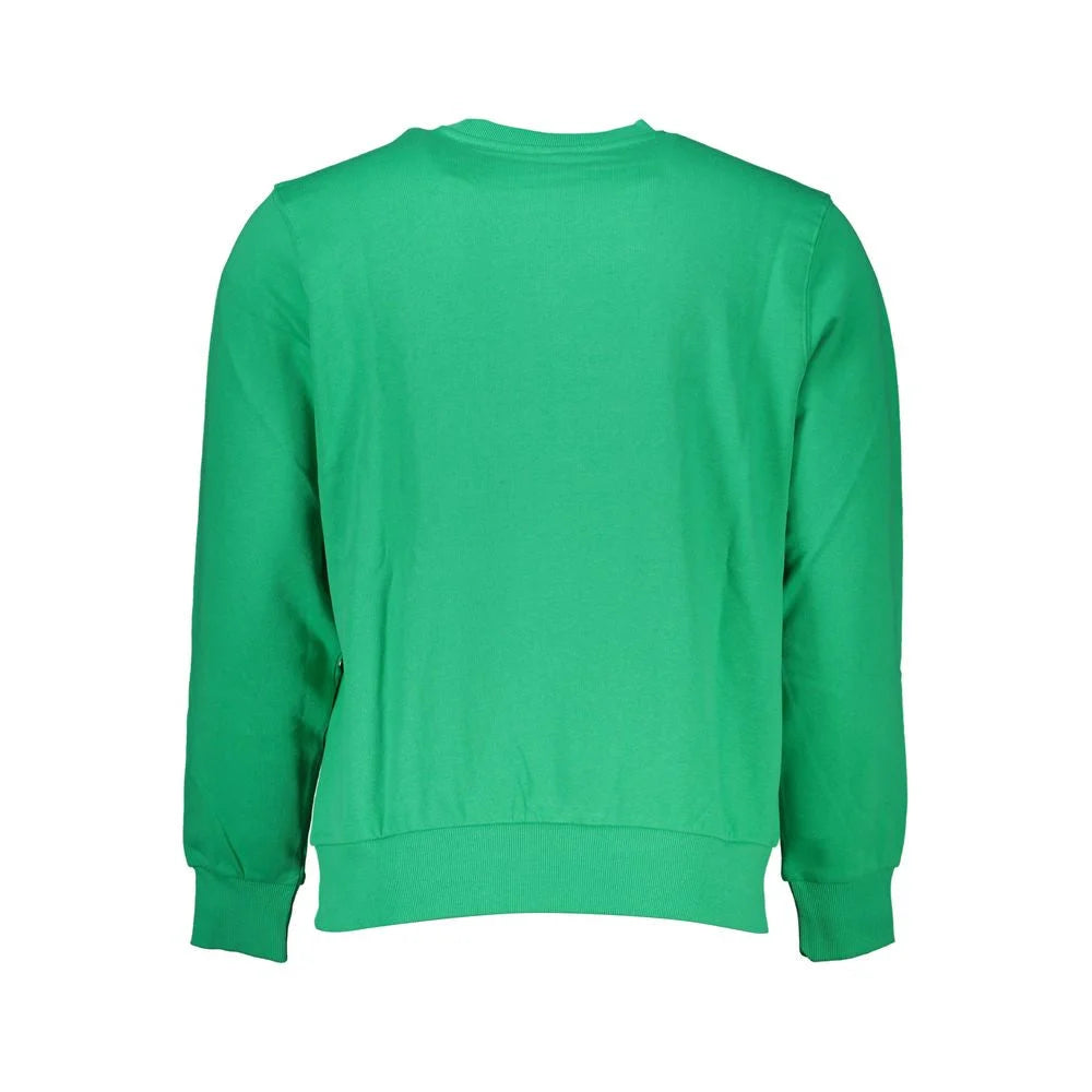 North Sails Green Cotton Men Sweater - Sweatshirts