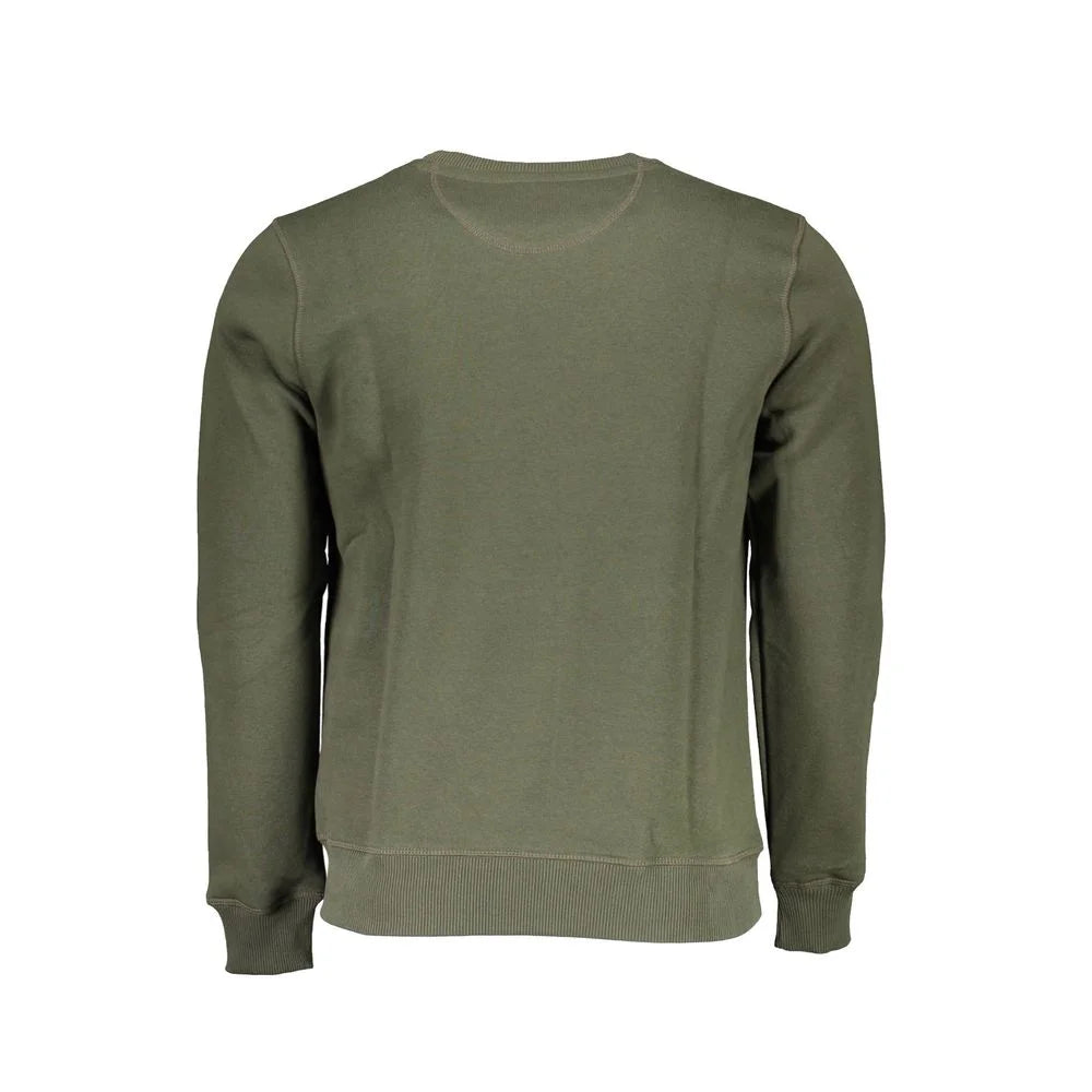 North Sails Green Cotton Men Sweater - Sweatshirts