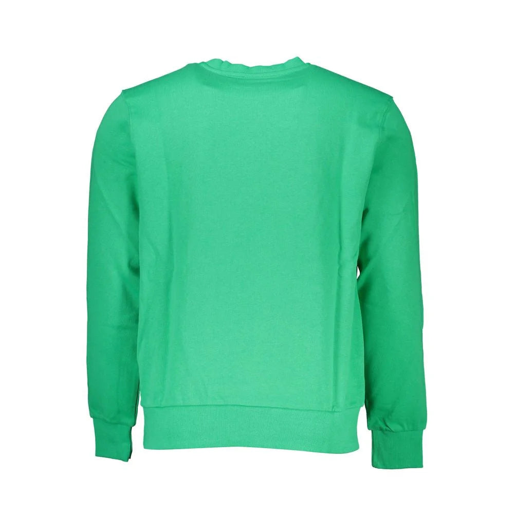 North Sails Green Cotton Men Sweater - Sweatshirts